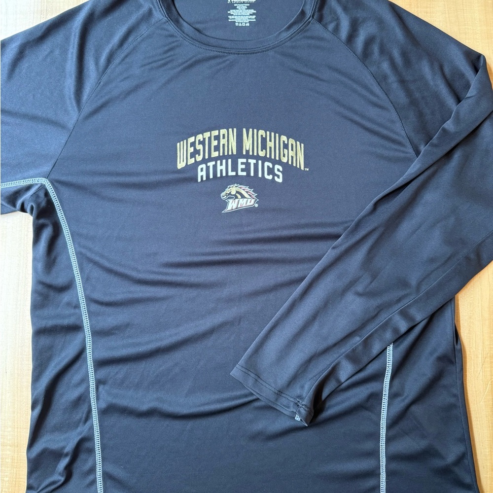 Western Michigan Pro Edge Black Athletic Shirt